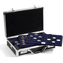 Customized color aluminum coin case with tray coin storage box holder case